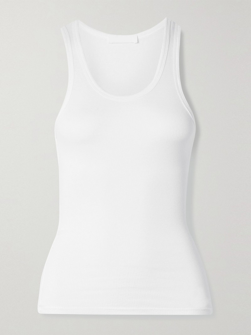 Ribbed Cotton-Jersey Tank from Wardrobe.NYC