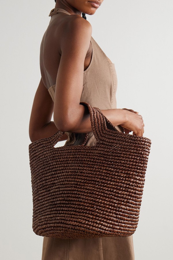 Bolso Playero Woven Raffia Tote from SENSI STUDIO