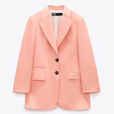 Buttoned Longline Blazer