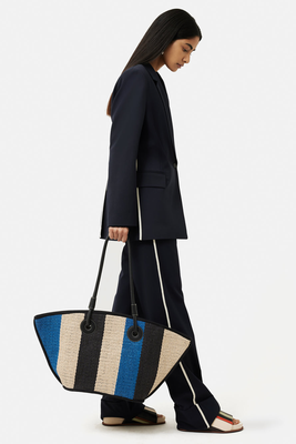 Collagerie Raffia Striped Tote from Jigsaw