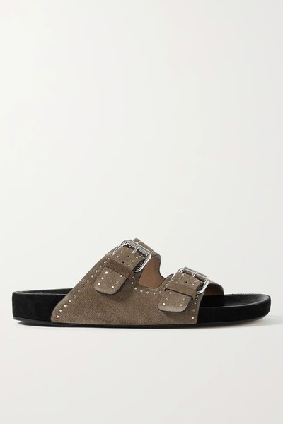 Lennyo Studded Suede Slides from Isabel Marant 