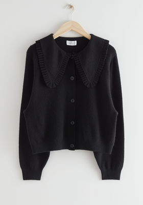 Statement Collar Wool Knit Cardigan from & Other Stories