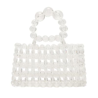 Cora Top-Handle Beaded Acrylic Bag from Cult Gaia