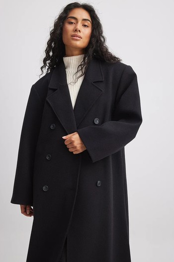 Wool Blend Oversized Coat