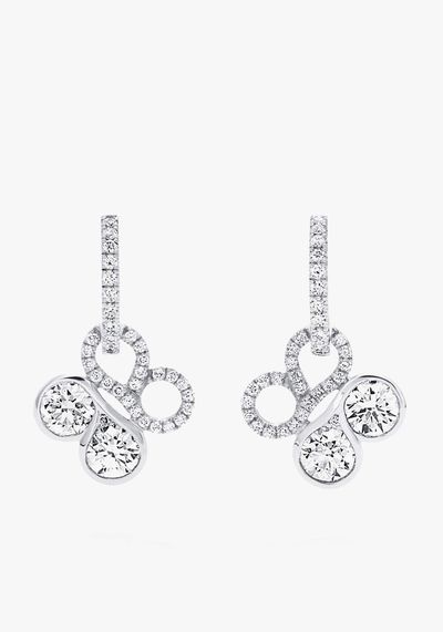 Be Boodles White Gold Diamond Earrings