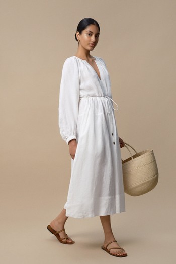 Victorine Linen Dress, £350