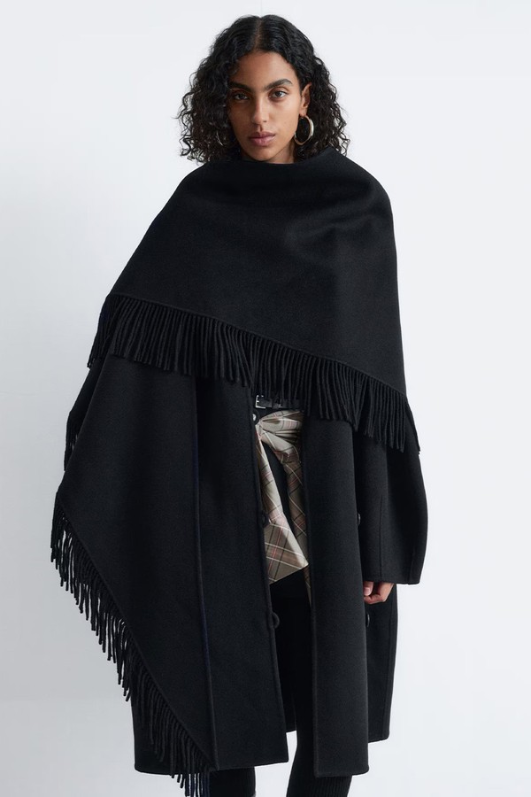 Fringed Shawl Wool Coat  from & Other Stories 