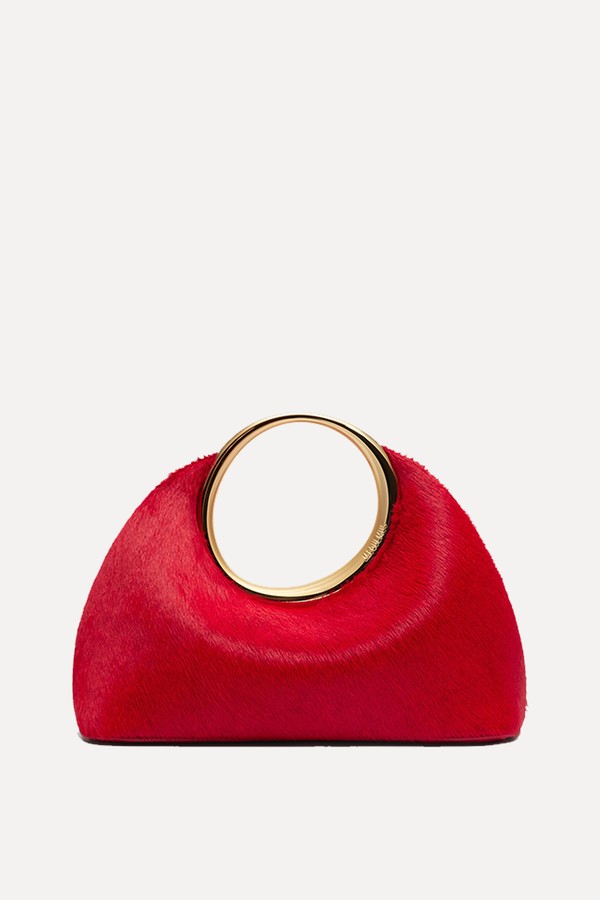 Le Petite Calino Mini Calf Hair Tote from Jacquemus
