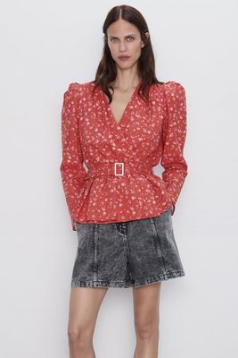 Floral Print Top from Zara