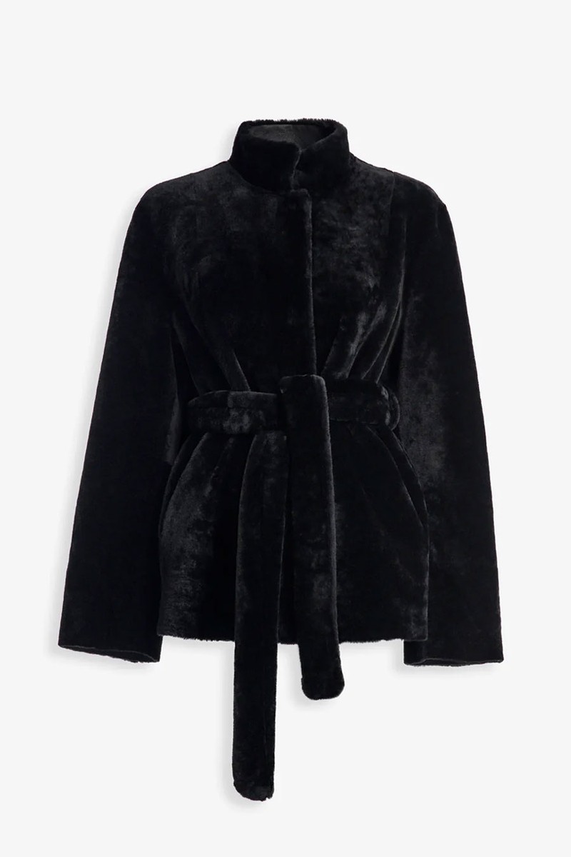 Elsa Merinos Ladylike Shearling Coat