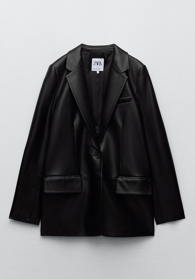  Leather Blazer from Zara