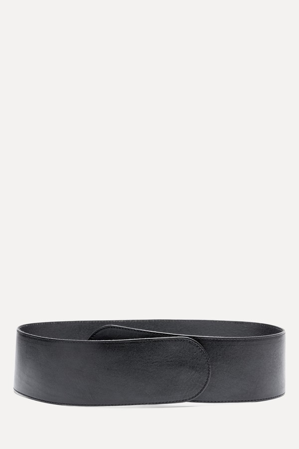 Leather Belt With Hidden Closure