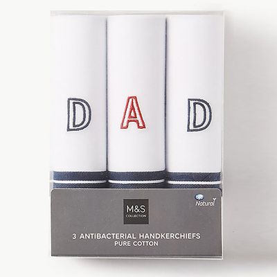 3 Pack Embroidered Handkerchief from Marks & Spencer
