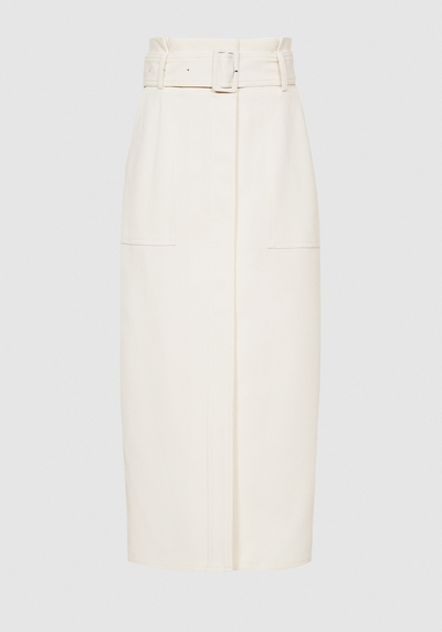 Luno Belted Midi Skirt