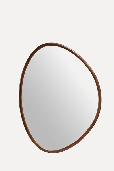 Edo Irregular Pebble Large Wooden Mirror  from Daals