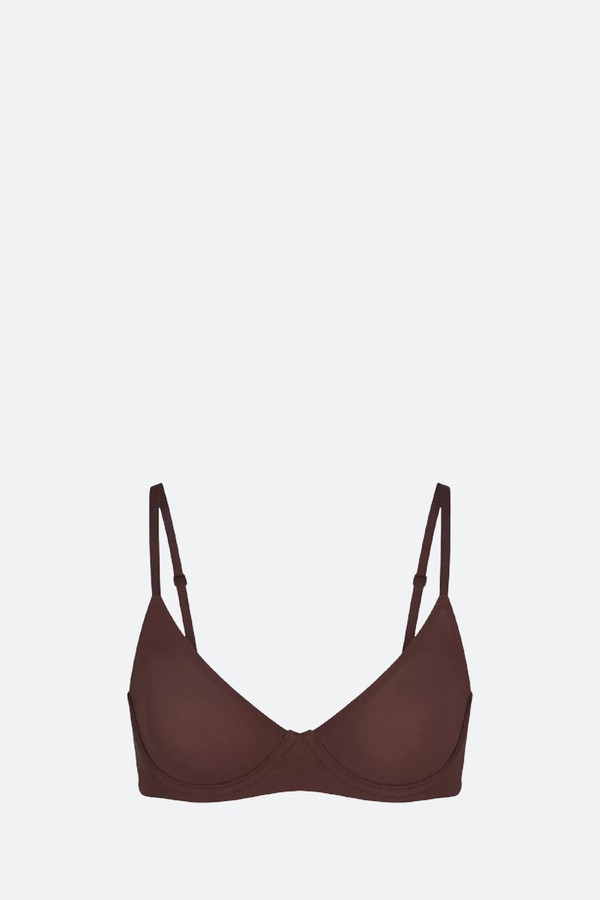 Fits Everybody Demi Unlined Stretch-Woven Bra from Skims