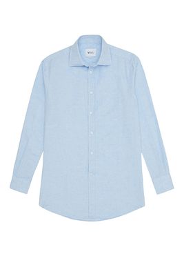 Weave Shirt In Sky Blue from With Nothing Underneath
