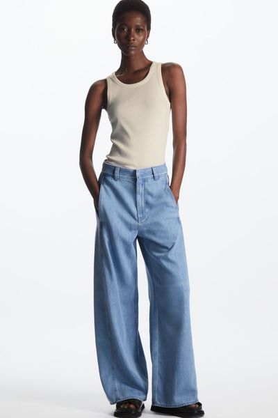 Wide-Leg High-Rise Jeans