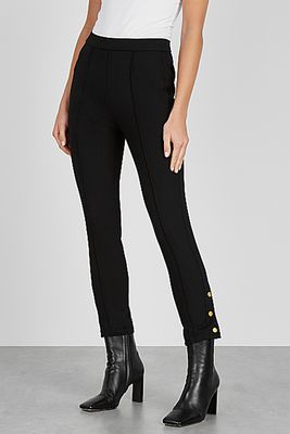 Black Pone Jersey Leggings from Tory Burch