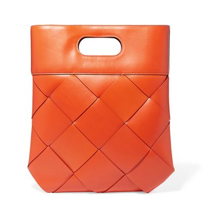 Slip Intrecciato Leather Tote Bag from Bottega Veneta