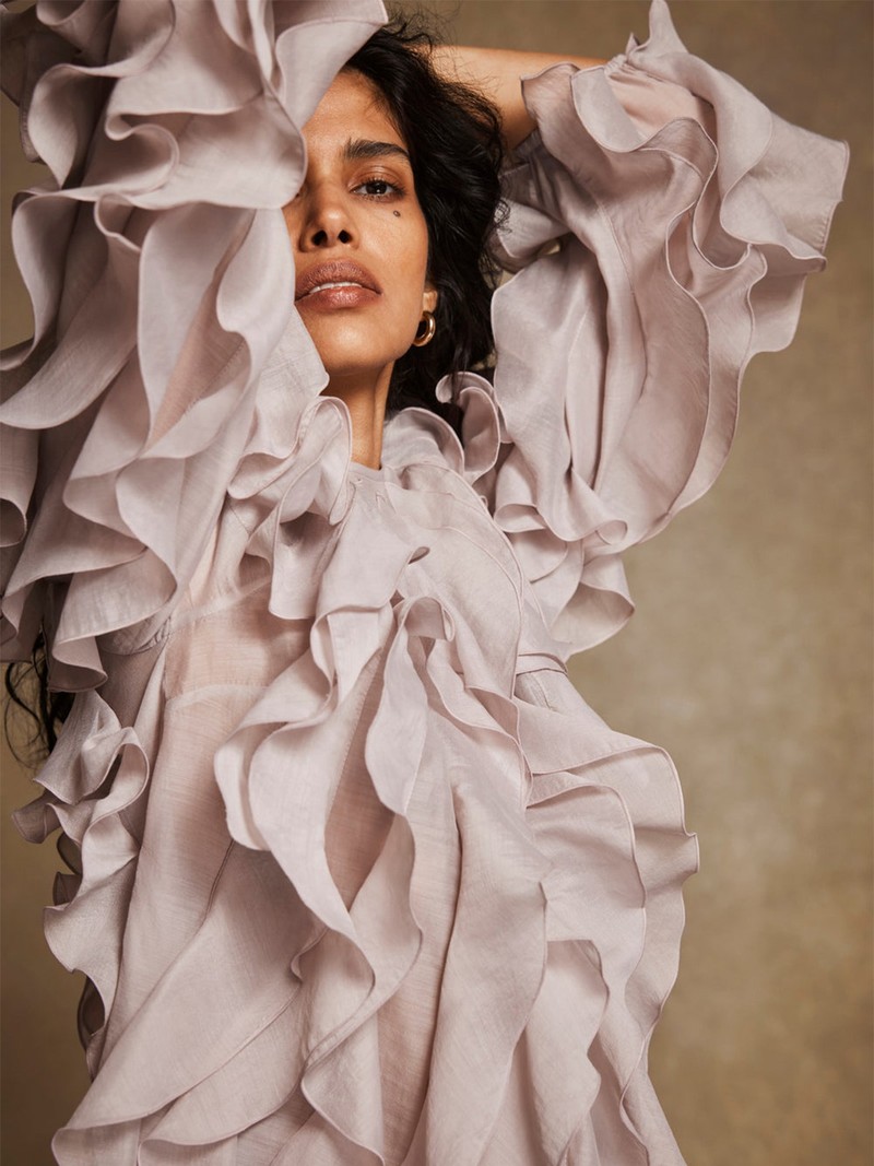 Organza Ruffle Blouse, £109 