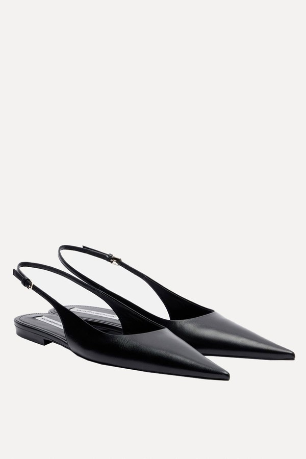 Leather Slingback Flats from Victoria Beckham