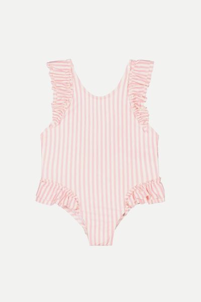 Stripe Ruffle Swimsuit  from Angels Face