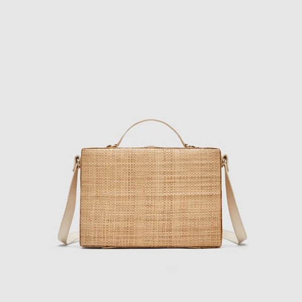 Raffia Box Bag from Zara