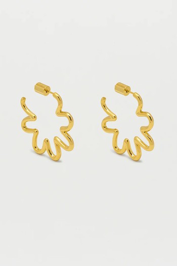 Squiggle Flower Hoops from Estella Bartlett