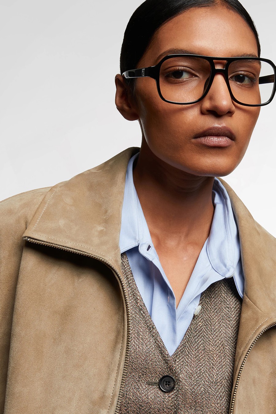 FF Squared Aviator Glasses from Fendi