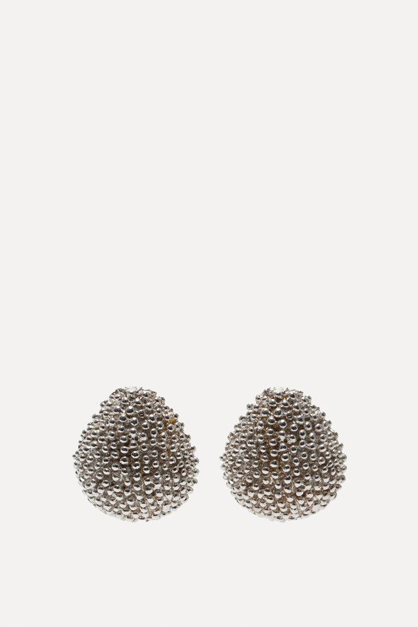 Drop Rhodium-Plated Earrings from Paola Sighinolfi 