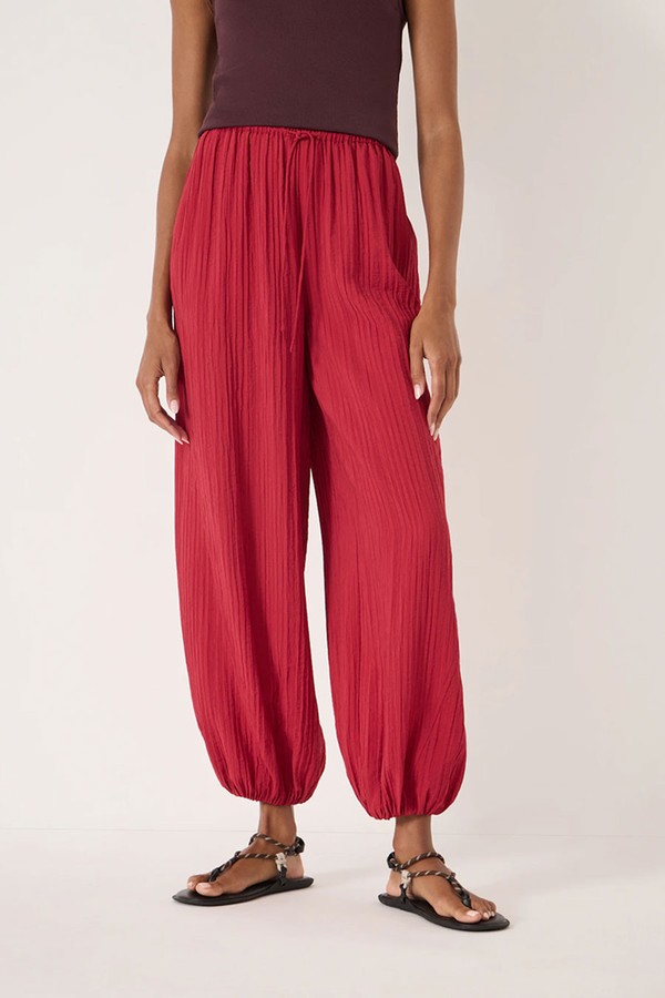 Crinkle Textured Balloon Trousers from HUSH