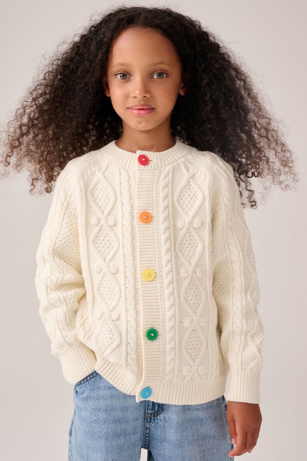 Knitted Cable 100% Cotton Cardigan from Little Bird by Jools Oliver