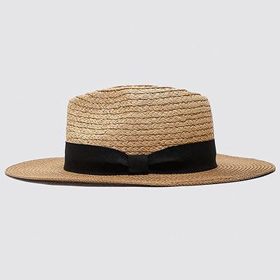 Hat With Contrast Band from Zara