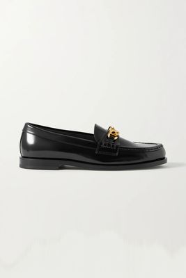 Garavani Logo-Embellished Leather Loafers from Valentino