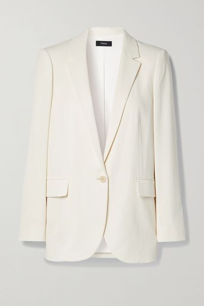 Ribbed Crepe Blazer from Theory