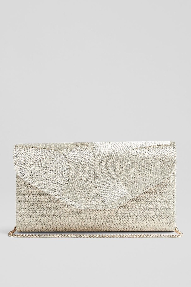 Lucia Soft Gold Rope Clutch from LK Bennett