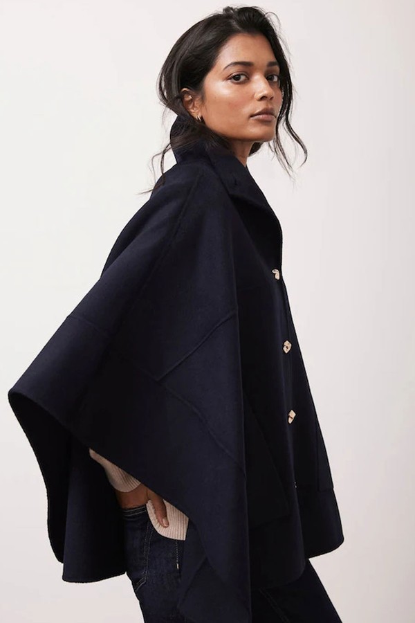 Wool Blend Cape Coat from Mint Velvet