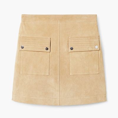 Pocketed Suede Skirt from Mango