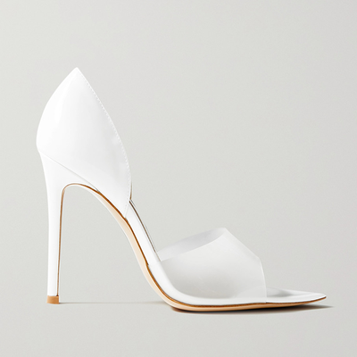 Bree 105 PVC Trimmed Patent-Leather Pumps from Gianvito Rossi