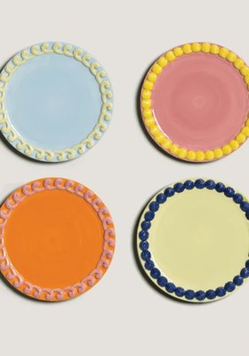 4 Whip Coloured Dolomite Plates 