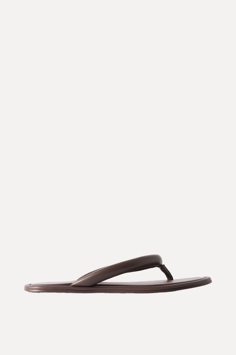 Sumi Padded Leather Flip Flops from St.Agni
