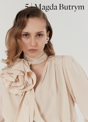 Relaxed Fit Flower Brooch Blouse, £805