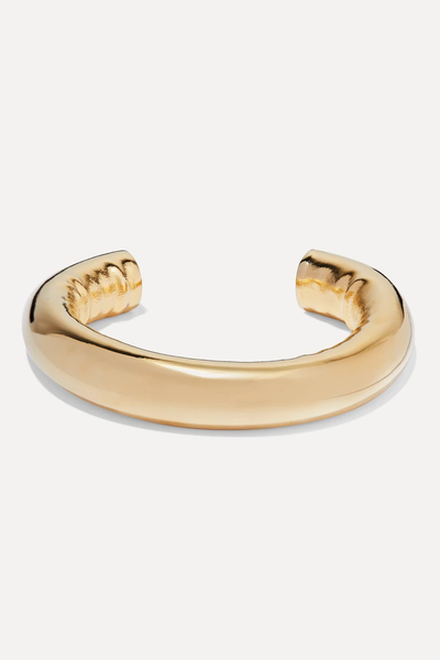 Tube Gold-Plated Cuff from Jennifer Fisher