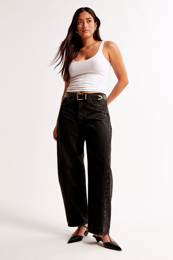 Curve Leg Barrel Jeans from Abercrombie & Fitch