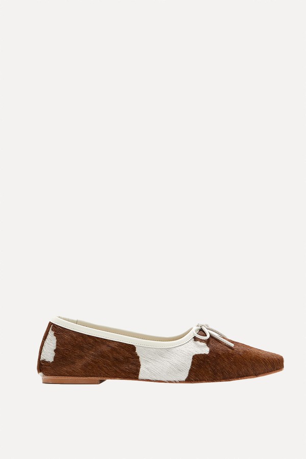 Jada Calfhair Leather Ballet Flats from Frēda Salvador