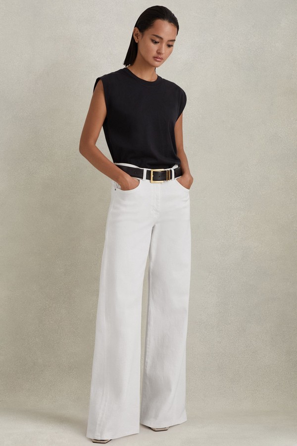 Maize Flared Side Seam Jeans