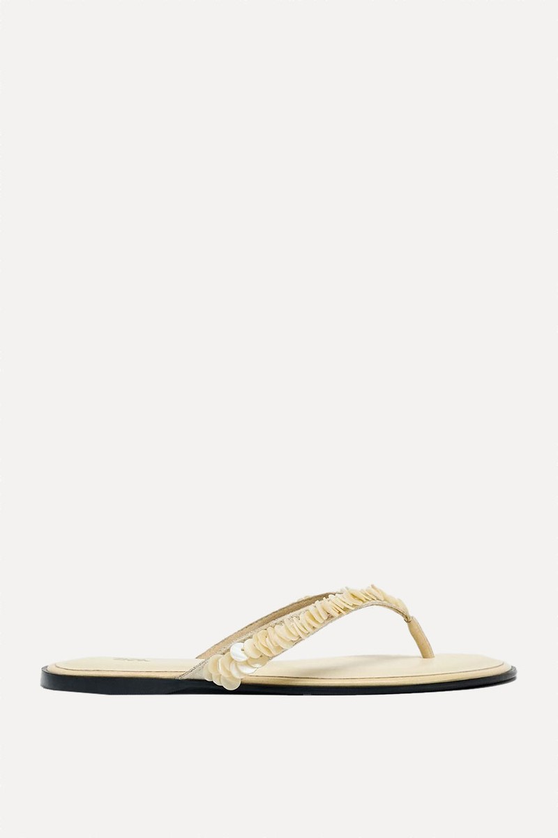 Beaded Strap Sandals from Zara