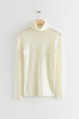 Fitted Merino Knit Turtleneck  from & Other Stories 