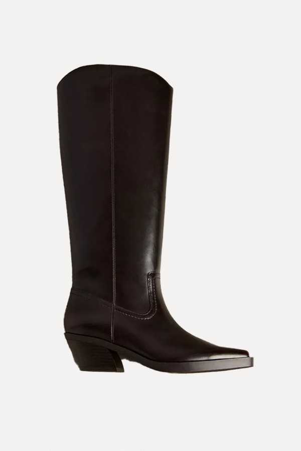 Plain Shaft Cowgirl Boots from Stradivarius